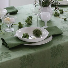 Obrus lniany Tradition - zielony