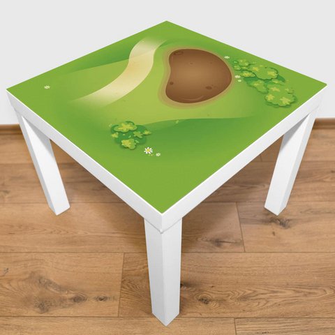 Spielmatte - Graslandschaft mit Matsch