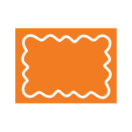 Maude Placemat with wave trim
