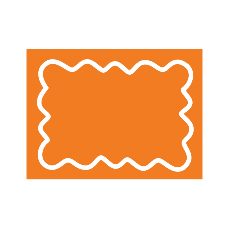 Maude Placemat with wave trim