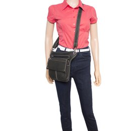 Gürteltasche Leder oder Festivaltasche aus Leder in 3 Farben mit verstellbarem Schulterriemen und Überschlag