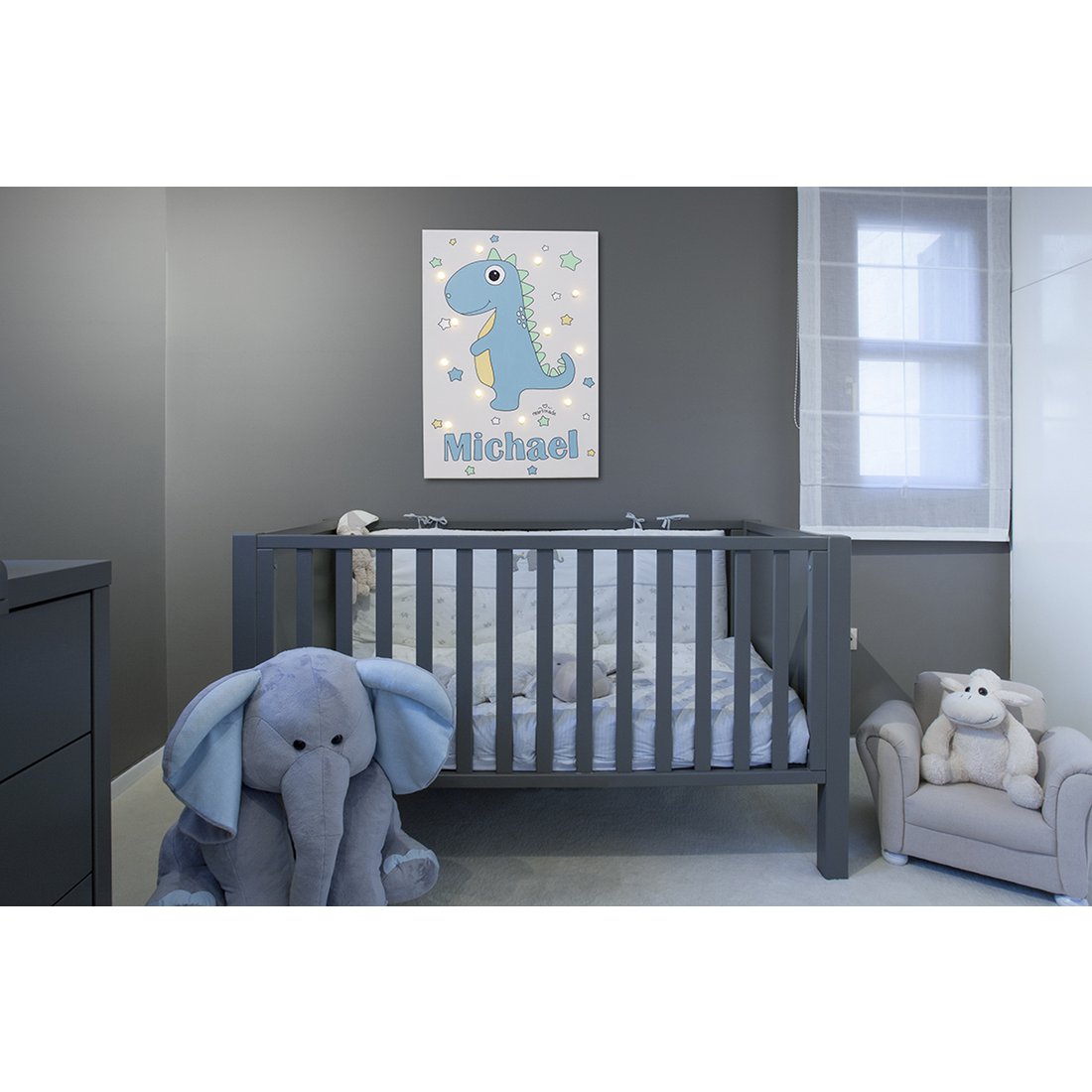 Cute Dinosaur Led Light Canvas