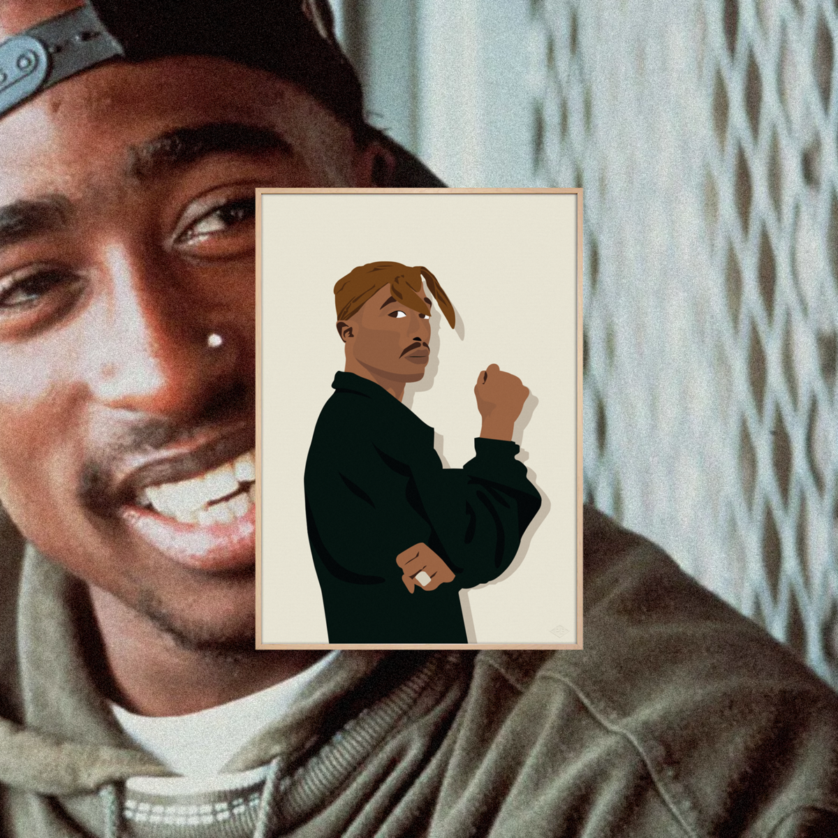 Poster "Tupac Shakur" - A4 & 30x40cm - Art print