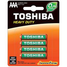 PILAS TOSHIBA HEAVY DUTY AAA - CARBONO ZINC - R03 - 1,5 V x4