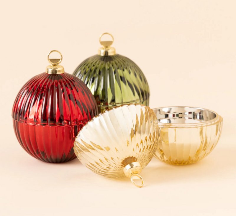 Christmas Ball Candle Small