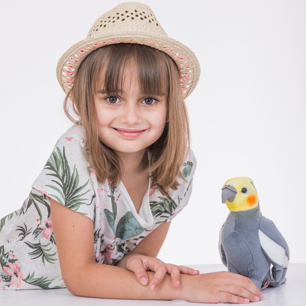 Cacatúa 17 cm - peluche - peluche