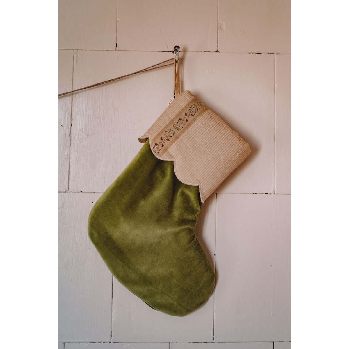 TISU Christmas Stocking, Olive
