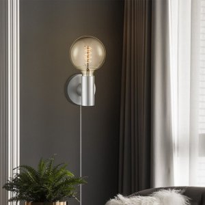 Zuhause süße Haus moderne Wandlampe Wally | 12/11/12 cm | Grau |
