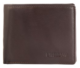 Excellanc wallet made of genuine leather in brown