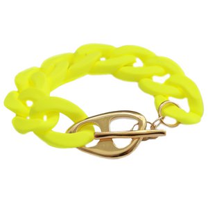 Armband neongelbe Kette