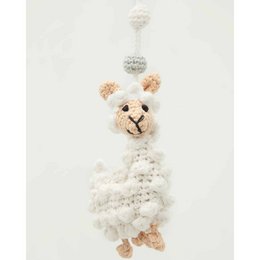 Crochet play arch pendant llama LUKE (organic)
