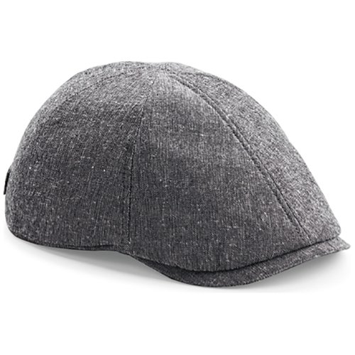 Leinen Flache Kappe - Grau