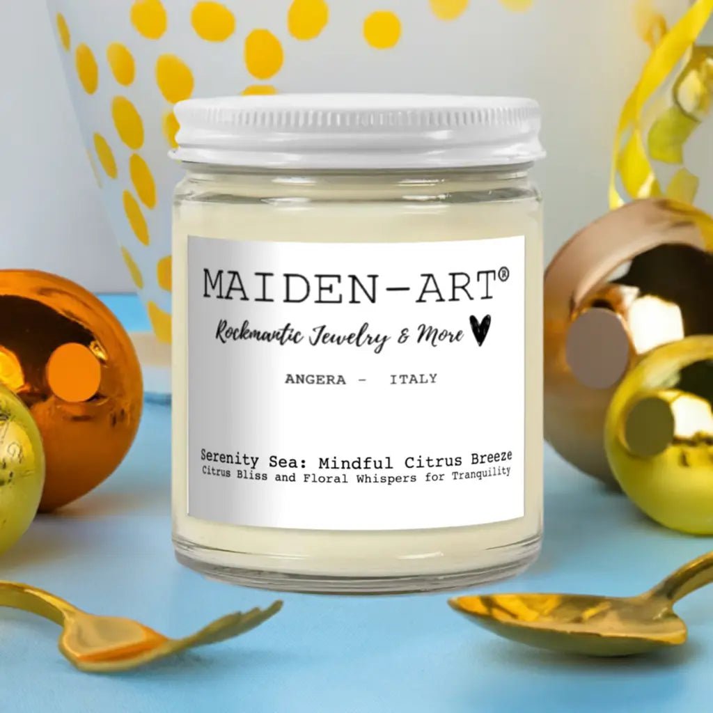 Serenity Sea: Mindful Citrus Breeze - Świeca do uważności i medytacji