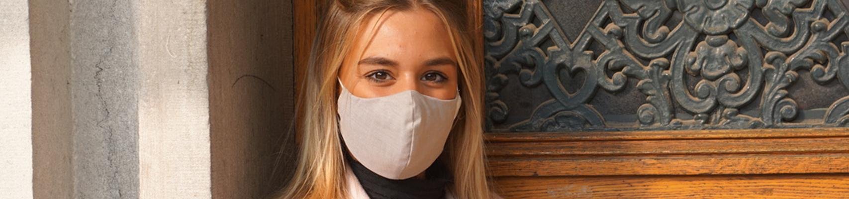 Cotton Smile Face Mask & Jewelry