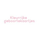 Kleurrijke geboortekaartjes