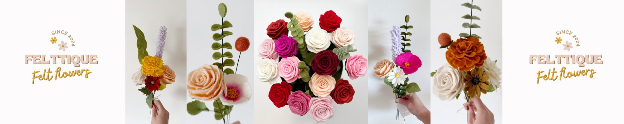 Felttique Felt Flowers